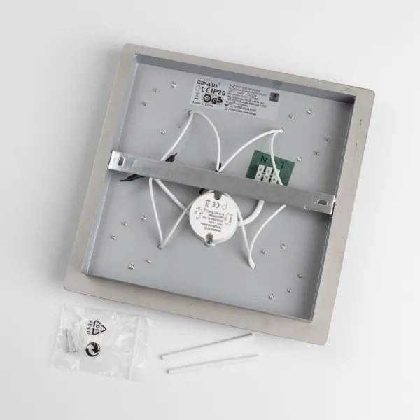 Plafonieră LED 4 x 4W, 230V, crom mat