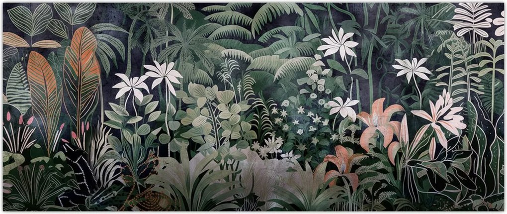 Tablou - Model de junglă pictat (120x50 cm)