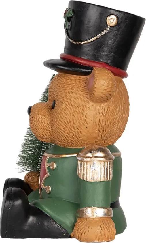 Figurină decorativă urs din ceramică, 25x25x38 cm, „Gustave”