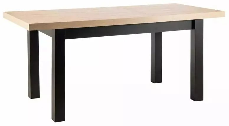 Masa extensibila Presto stejar artizan/negru L140-218 cm