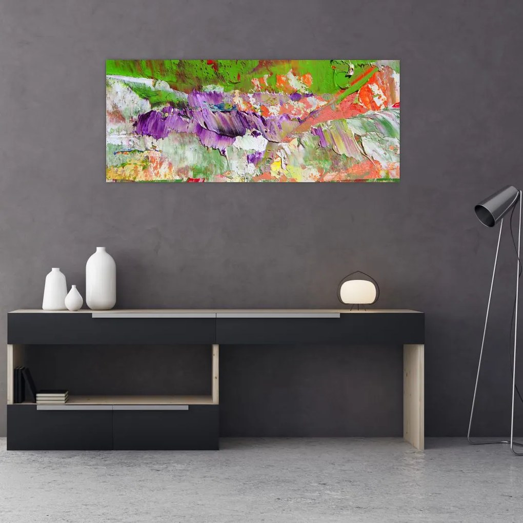 Tablou cu abstracție - pictura (120x50 cm)