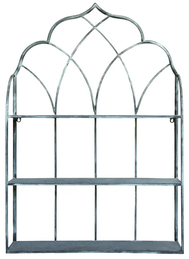 Etajera de perete din metal, cu 3 sertare, aspect vintage