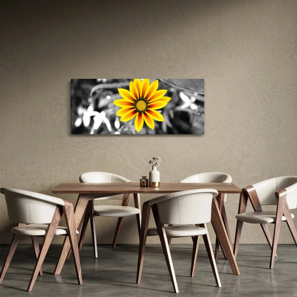 Tablou cu floare galbenă (120x50 cm)