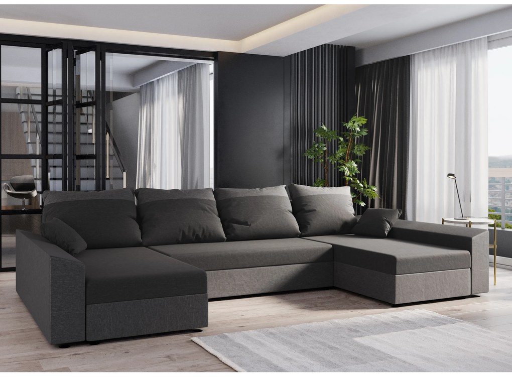Colțar în formă de U Paragon U (Gri închis + maro). 1057391