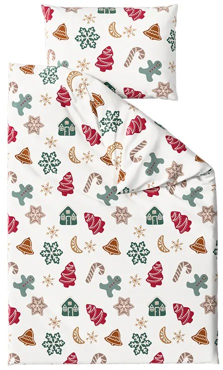 Lenjerie de pat din bumbac HOLLY alb Dimensiune lenjerie de pat: 70 x 90 cm | 140 x 220 cm