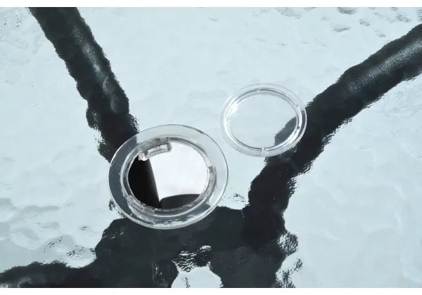 Masă de grădină d. 70 cm neagră