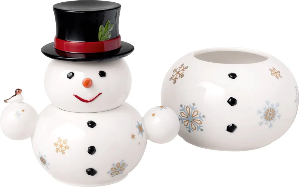 Borcan cu om de zăpadă de Crăciun, colecția Christmas Toys Memory - Villeroy & Boch