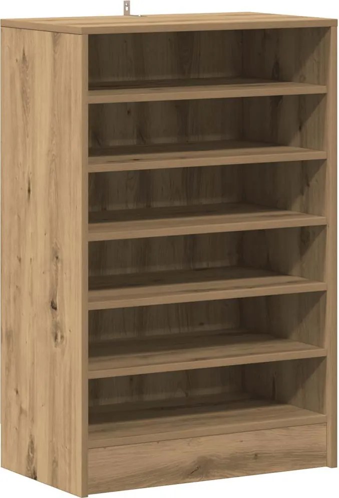vidaXL Pantofar, stejar artizanal, 60x35x92 cm lemn prelucrat