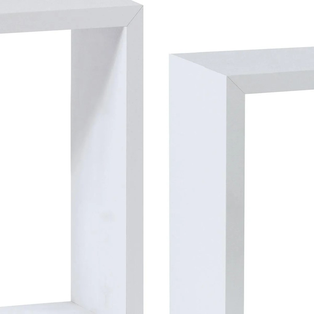 Set 3 rafturi de perete Pentiassona (alb mat). 1121159