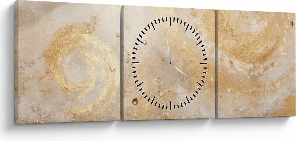Tablou - Textura modelată (cu ceas) (90x30 cm)