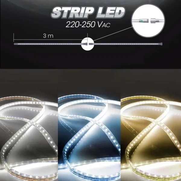 Bandă LED EASY CONNECT LED/14,4W/230V 3m IP67 albastru
