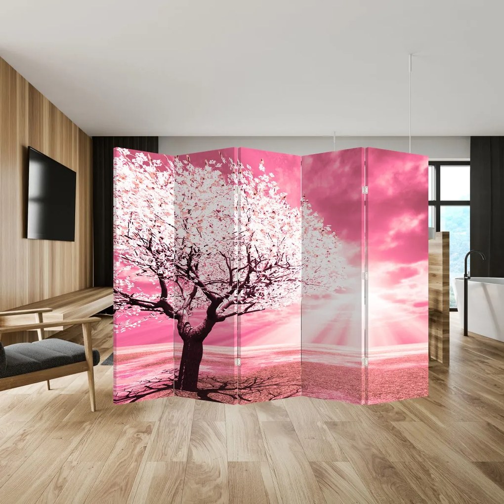 Paravan - Pomul roz (210x170 cm)