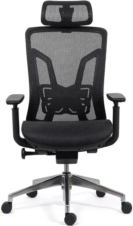 Scaun ergonomic SYYT 9506 negru, șezut culisabil și reclinare 135°