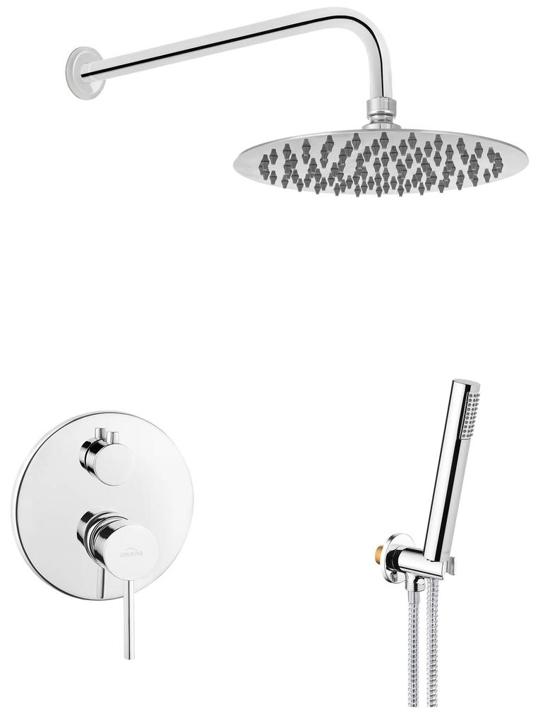Sistem de duș încastrat cu 2 funcții DAFNI crom