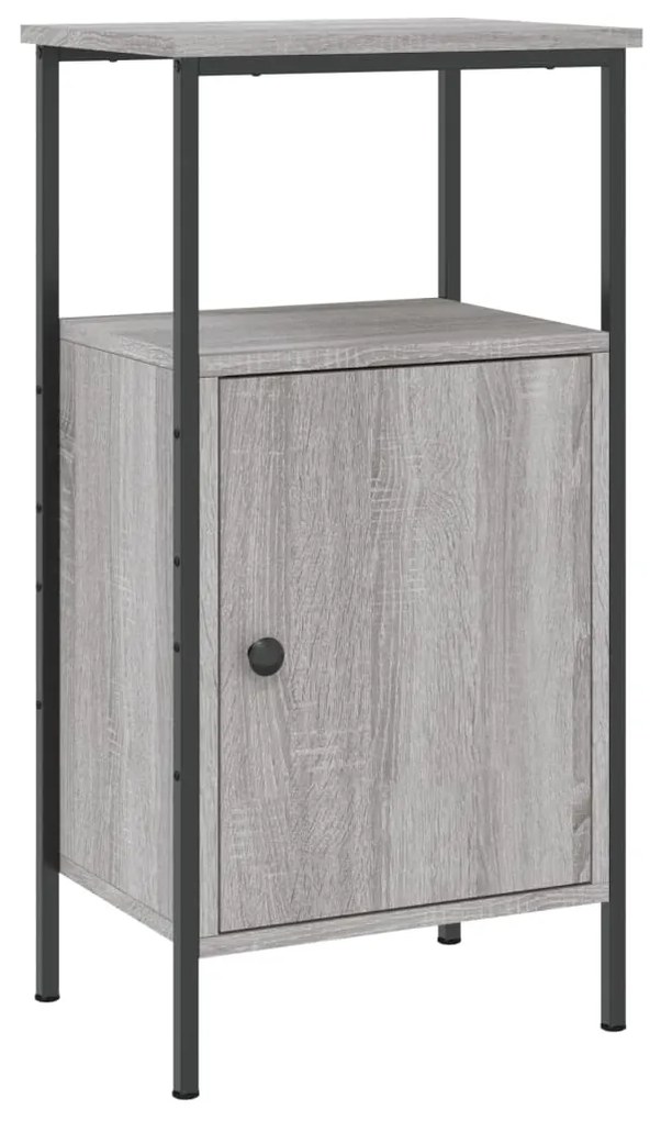 825929 vidaXL Noptieră, gri sonoma, 41x31x80 cm, lemn compozit