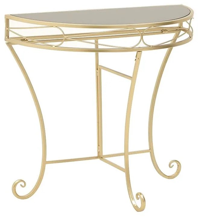 Consola metalica Modern Gold Black 77 cm x 40 cm x 72 cm