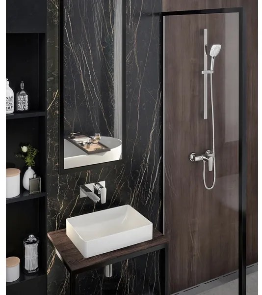 Baterie de lavoar pentru instalare ascunsă Novaservis METALIA ECO crom lucios