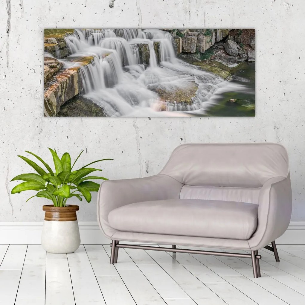 Tablou cu cascade (120x50 cm)