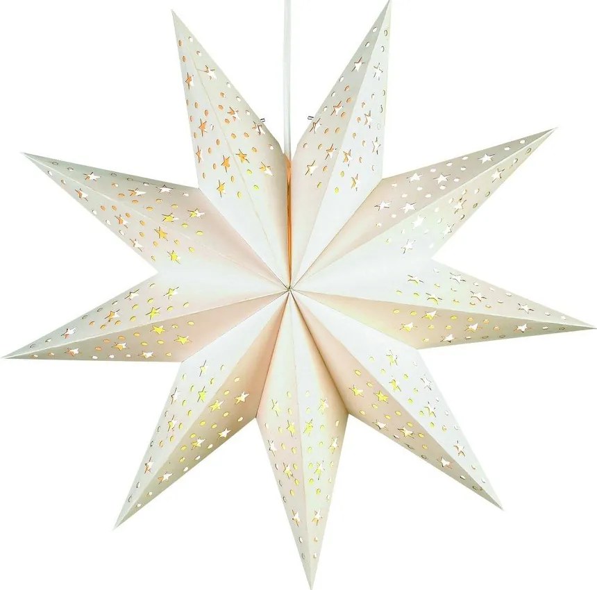 Decorațiune luminoasă albă ø 45 cm cu model de Crăciun Solvalla – Markslöjd