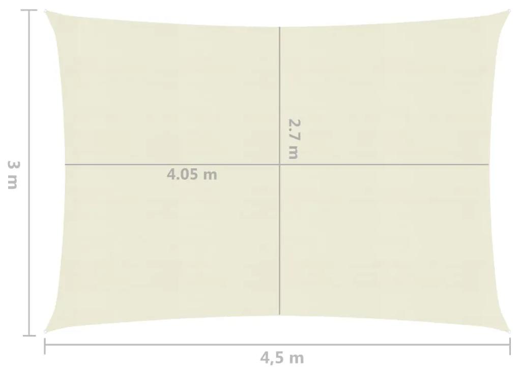Panza parasolar, crem, 3x4,5 m, HDPE, 160 g m   Crem, 3 x 4.5 m