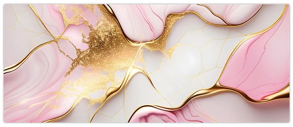 Tablou - Design de marmură (120x50 cm)