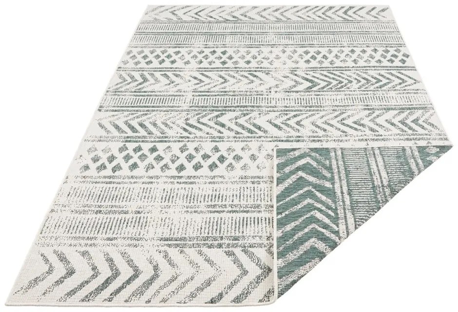 Covor adecvat pentru exterior NORTHRUGS Biri, 80 x 150 cm, verde-crem