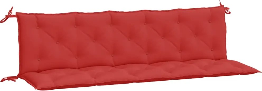 vidaXL Perne bancă de grădină 2buc., roșu, 180x50x7cm, țesătură oxford