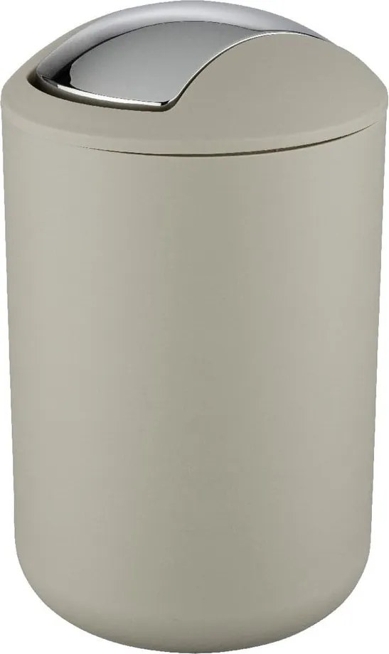 Coș de gunoi taupe din plastic 6,5 l Brasil – Wenko