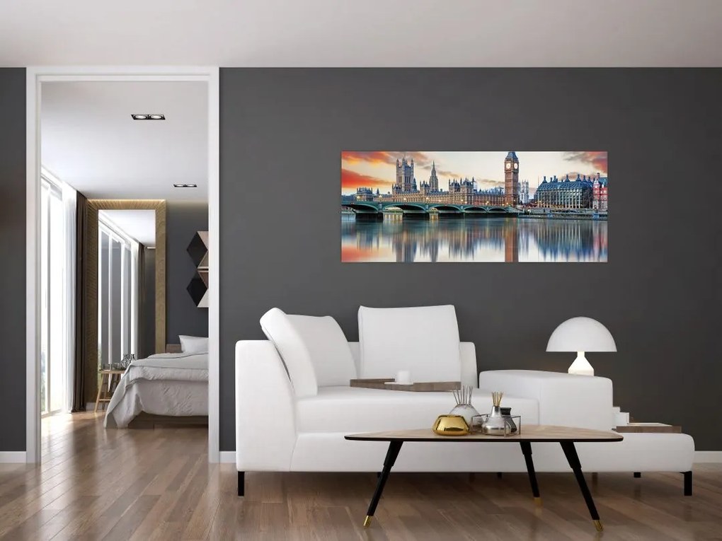 Tablou - Houses of Parliament din Londra (120x50 cm)
