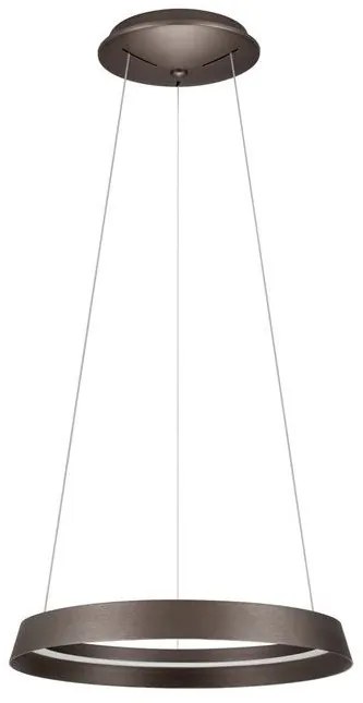 Lustra LED suspendata design modern circular ORMI coffee D-45cm