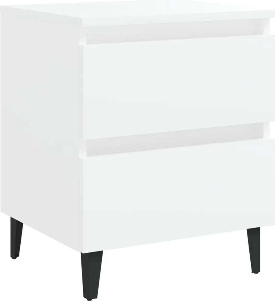 vidaXL Noptieră, alb, 40x35x50 cm, PAL