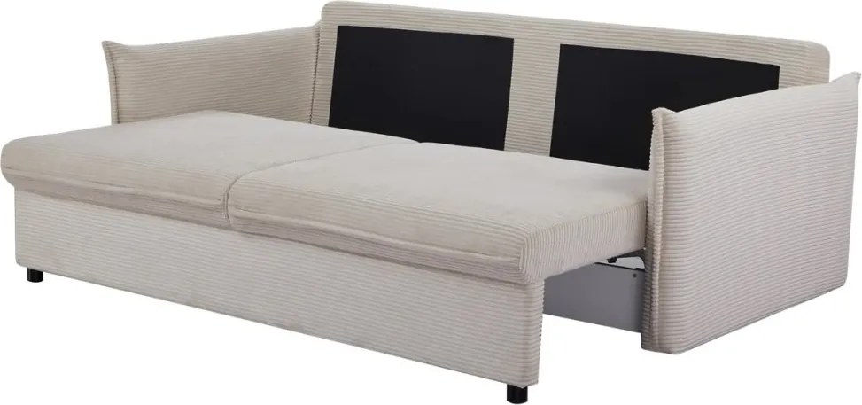 Canapea extensibila, Catifea Raiata Bej APARTMENT 215cm