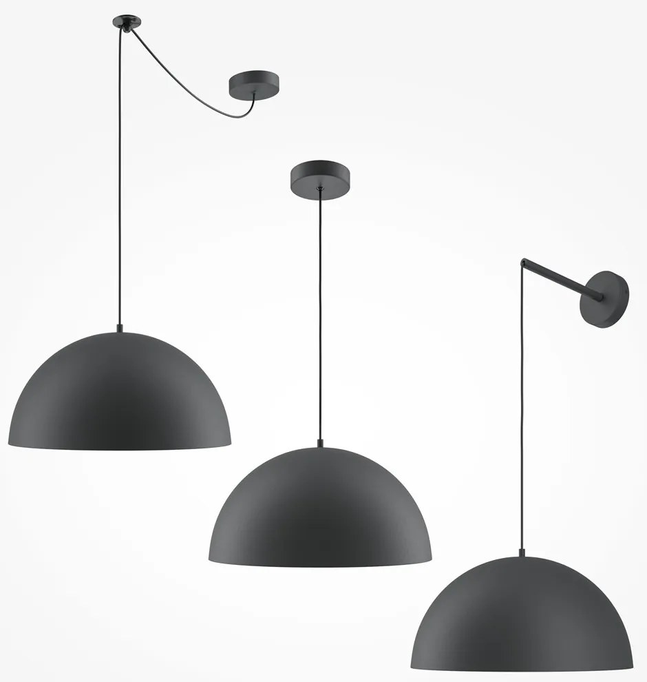 Lustra/Pendul metalic Basic D-35cm negru