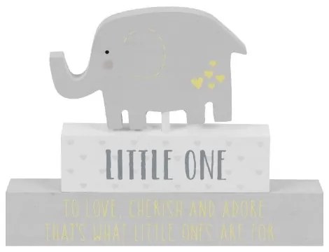 Placuta gri cu elefant Little One Celebrations