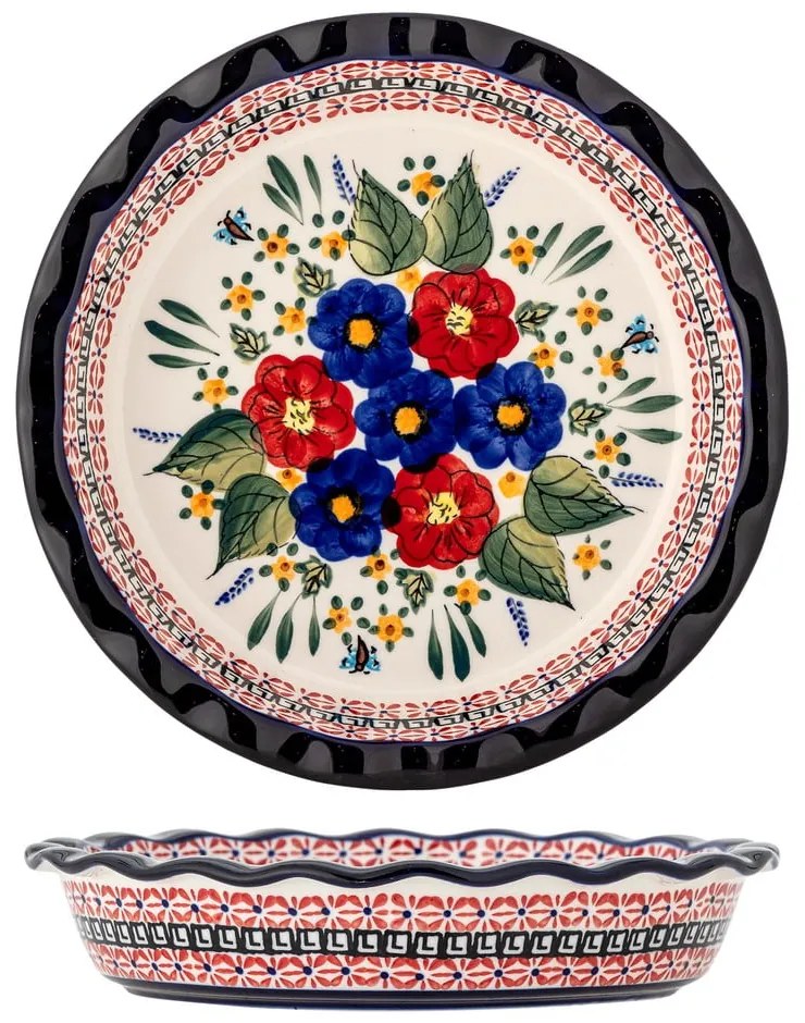 Farfurie pentru servire din gresie ø 26,5 cm Florist – Bloomingville