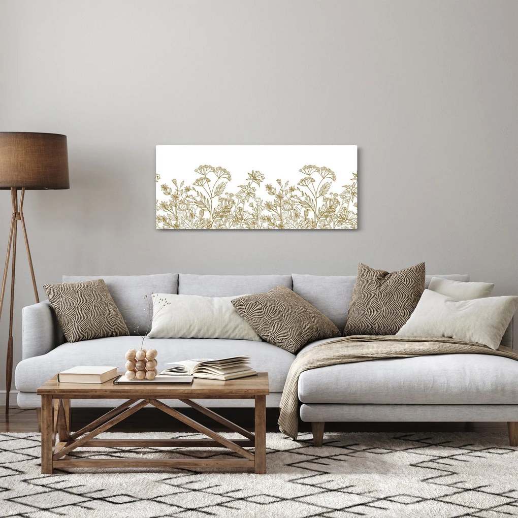 Tablou - Flori de câmp (120x50 cm)