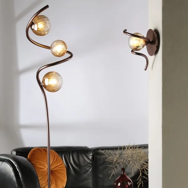 Lampadar ONLI FRIDA 3xG9/10W/230V cupru