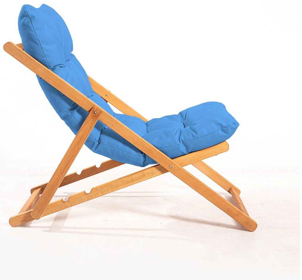 Set mobilier de grădină masă și scaune Kikadu 5 (albastru + natural) (pentru 2 persoane). 1093850
