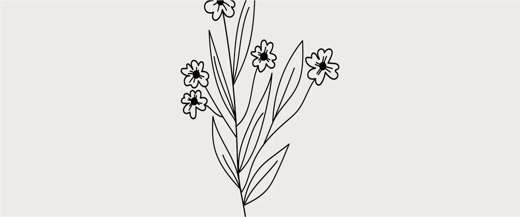 Tablou - Floare de pajiște N⁰1 (120x50 cm)