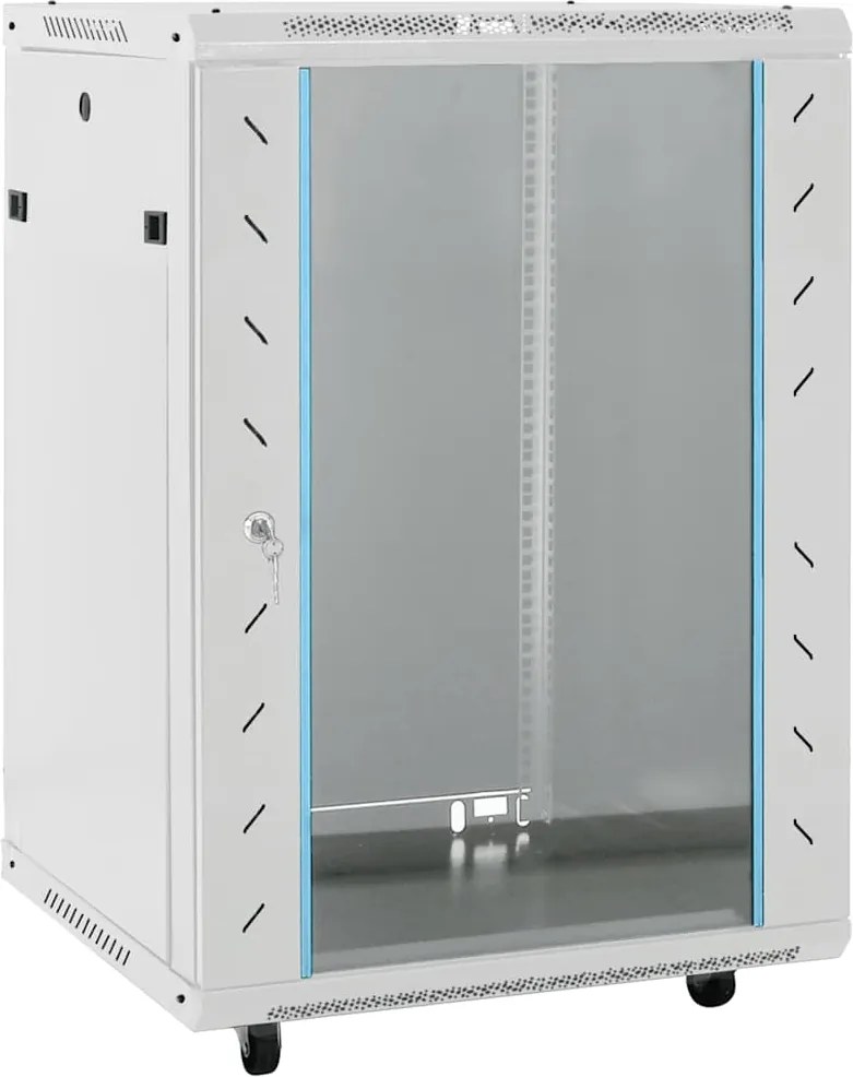 vidaXL Dulap server, picioare pivotante, 18U, 19" IP20 60x45x86 cm