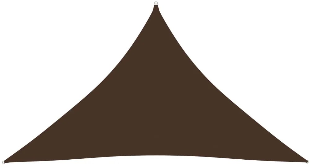 Parasolar, maro, 4x4x5,8 m, tesatura oxford, triunghiular