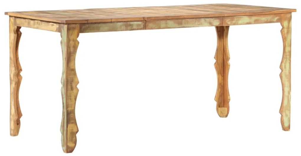 vidaXL Masă de bucătărie, 160 x 80 x 76 cm, lemn masiv reciclat