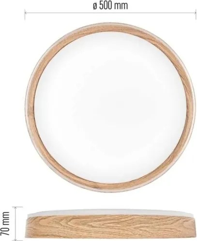Plafonieră LED dimabilă ILVI LED/45W/230V 2700-6500K Ø 50 cm bej + telecomandă