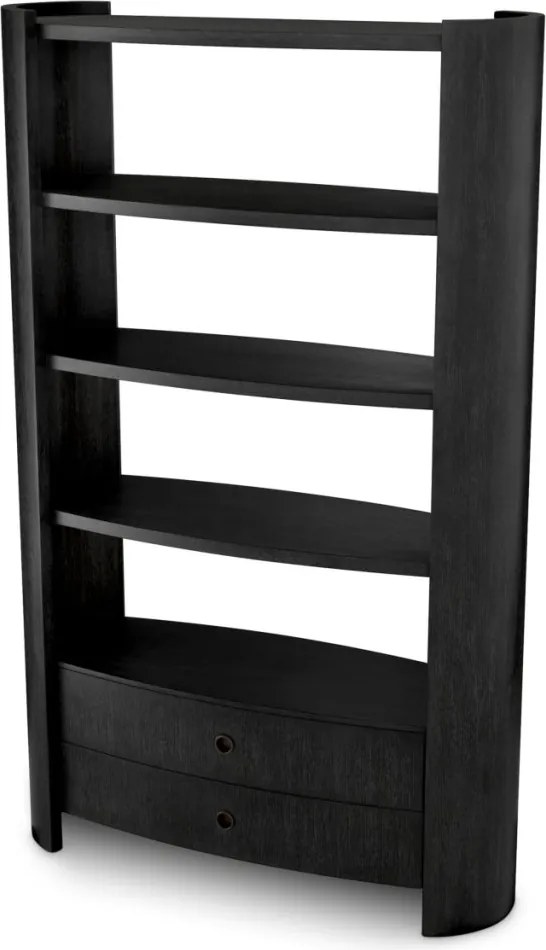 Raft LUX Furnir Stejar Gri Carbune, Splendora