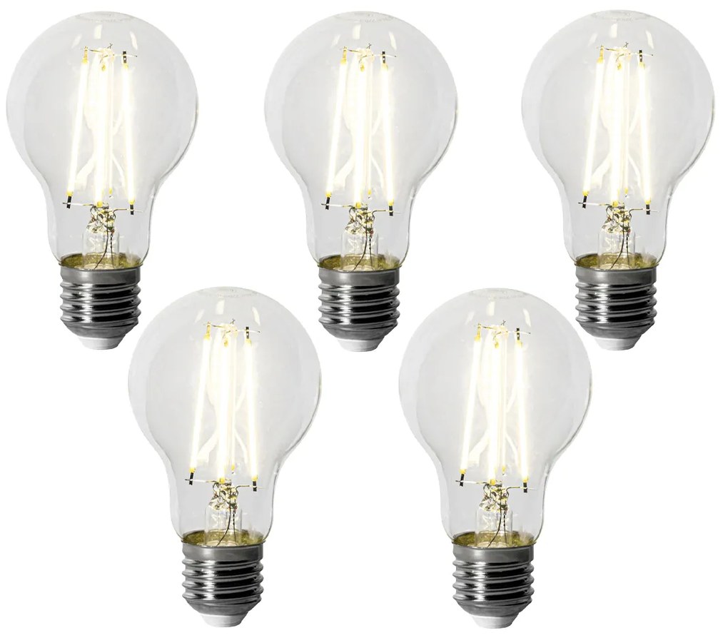 Set 5 becuri E27 dimbare LED lamp A60 6W 500 lm 4000K