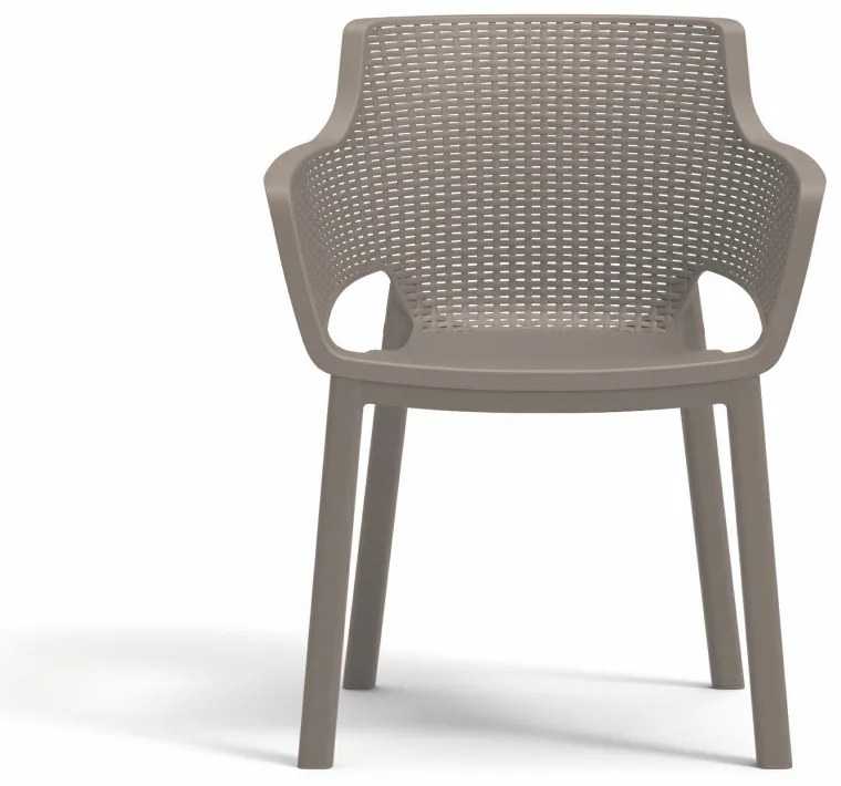 Scaun de grădină din plastic Eva, model cappuccino