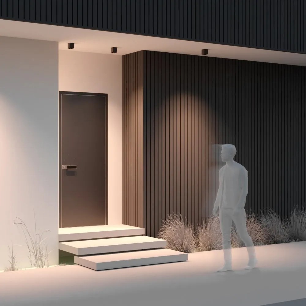 Plafoniera LED pentru iluminat exterior design modern IP54 Ares grafit