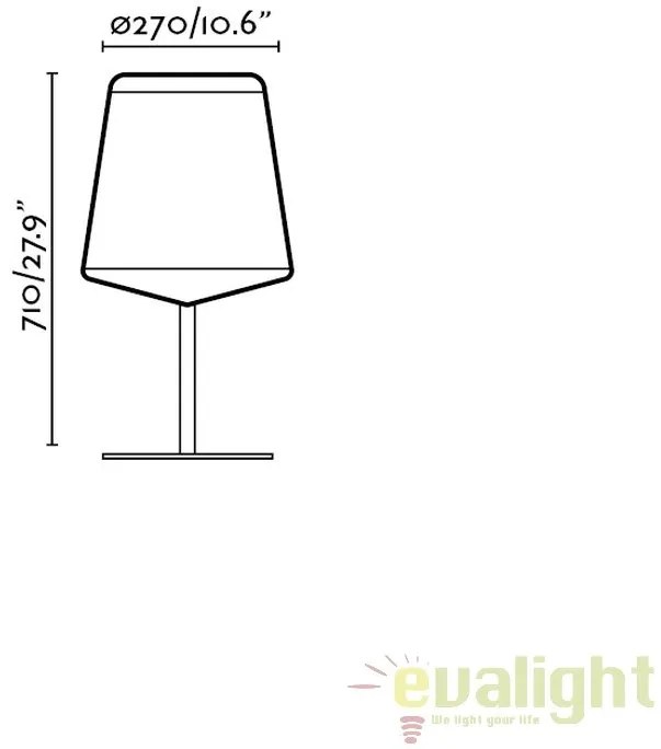 Veioza lemn / Lampa de masa design deosebit STOOD 29846