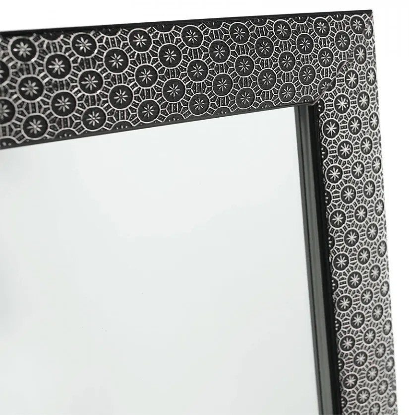 OGN601 - Oglinda Neagra cu picior pentru dormitor, hol, living
