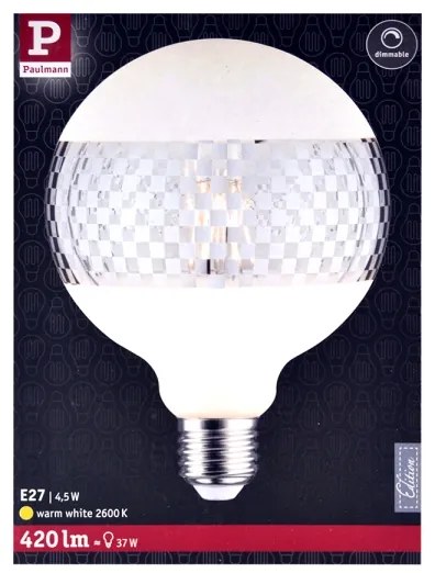 Bec LED reglabil CLASSIC G125 E27/4,5W/230V 2600K - Paulmann 28742